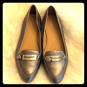 Coach Metallic Pewter (silver) Ruthie Loafer